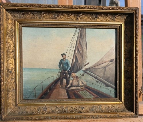 Huile sur toile signée - , e