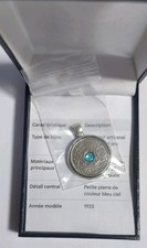 ​💎 Pendentif Artisanal - Pièce de Monnaie Ancienne (1933)