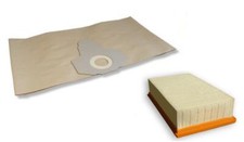 10 Sac D'Aspirateur + 1 Filtre Convient À pour Kärcher WD 6p Premium