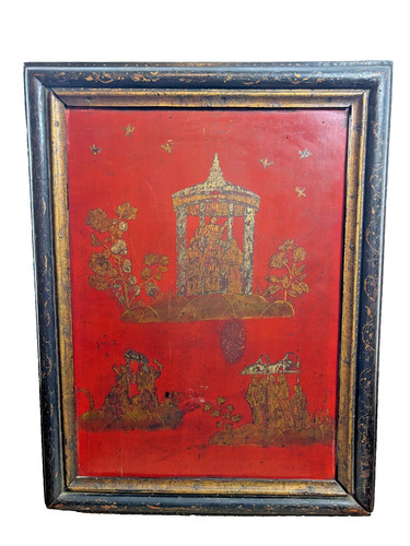 Panneau bois laqué chinois - laqué,