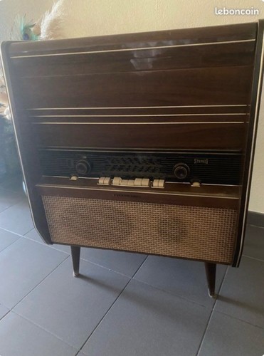 Meuble radio tourne - meuble,