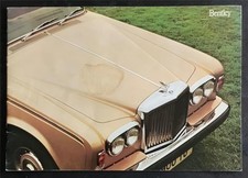 BENTLEY Cars Sales Brochure AUG 1978 #TSD 4265F 2M 878  T2 Corniche FRENCH TEXT
