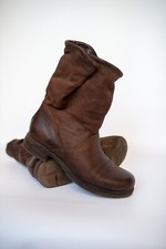 Airstep Leather Italian Ancle Biker Burgundy Boot EUR 37 US7 5UK 