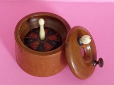 ancien JEU de ROULETTE en bois