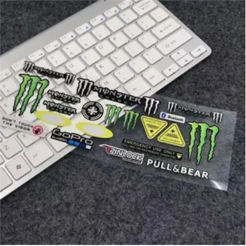 Adhésifs moto monster - monster, pour