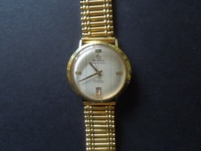 J1420  WRISTWATCH RODANIA 1970s  AUTOMATIC  25 JEWELS  GOLD  PLATED SEE DESCRIP