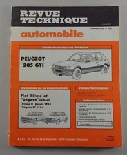 Repair Manual Revue Technique Peugeot 205 GTI + Fiat Ritmo / Regata D 1984