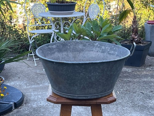 Ancienne bassine zinc - ancienne,