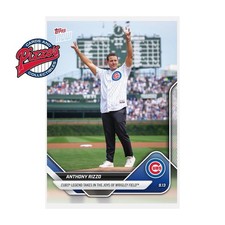 Anthony Rizzo 1st Pitch Cubs 2025 MLB Topps NOW Card 712 In Hand