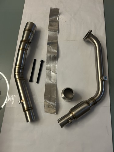 Tube échappement inox moto