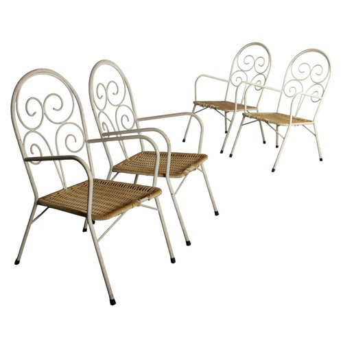 Chaises jardin vintage fer - de,