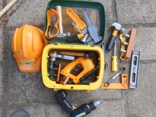 antique toy child suitcase old tool