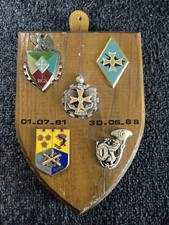 Ecusson bois insignes divers