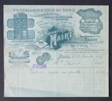 Facture 1924 MARCELLIN MAIRE