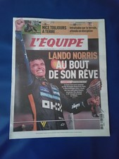 LANDO NORRIS CHAMPION DU MONDE