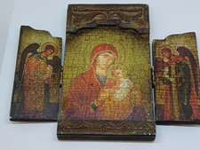 Triptyque catholique peinture
