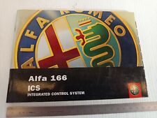 Genuine 2004 Alfa Romeo ICS Navigator Maintenance Use Manual for 166
