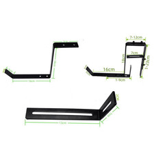 Support Pot de Fleurs Balcon Réglable Fer Noir Sans Perçage Installation