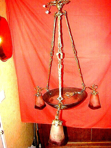Lustre pâte verre 1 - lustre,
