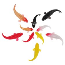 10 Pcs Faux Poissons Koi