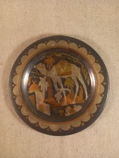 Ancienne assiette en métal