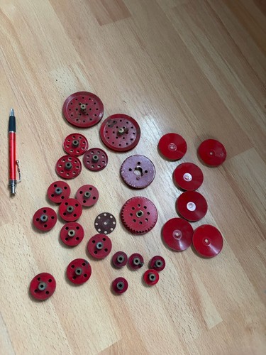 Meccano ancien lot roues - de,
