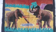 Old coupon of fabrics Africa. ancien coupon de tissus afrique
