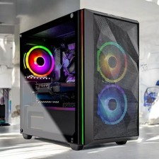 GAMING READY Custom Build ARGB Desktop i7 PC 16GB RAM SSD Windows 11 WIFI
