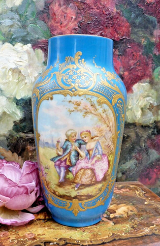 Ancien vase porcelaine - ancien, de