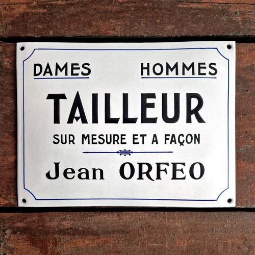Ancienne plaque émaillée - , de
