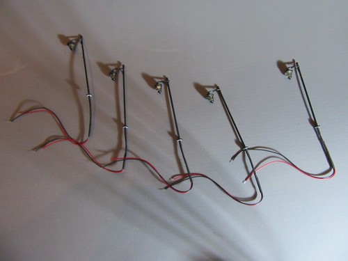Lot lampadaires train - lampadaires,