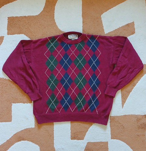 Pull vintage argyle - vintage, •
