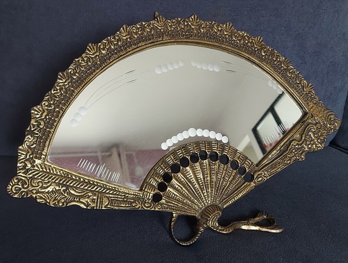 Miroir eventail poser gravé - miroir,