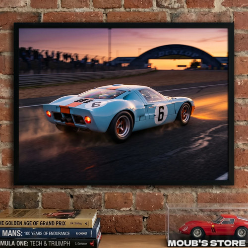 Poster affiche ford gt40 - affiche,