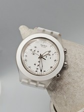 Swatch Watch Irony Diaphane Chronograph Swiss Date Working New Battery ✨️?