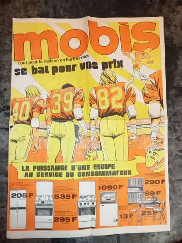 Affiche vintage mobis bat - mobis,