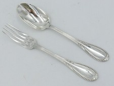 Minerva Solid Silver/Birth/Cadet/Child/Birth Dinnerware, Laparra Beads