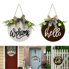 Panneau de bienvenue en bois