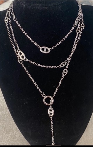 Sautoir collier acier - en,