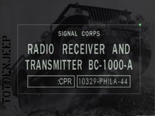 plate plaque radio us ww2