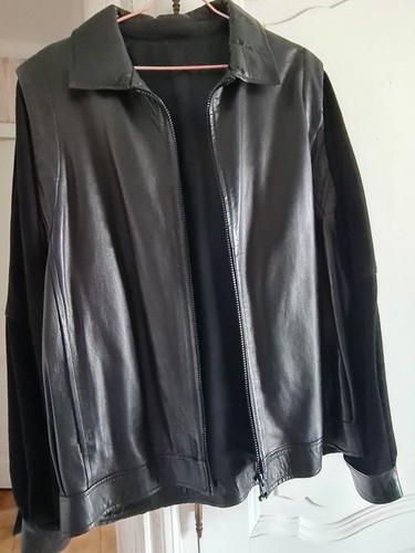 Blouson cuir noir - blouson,