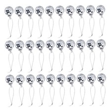 Lot de 30 Boules Disco Argent