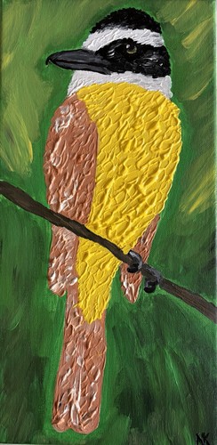 Peinture contemporaine oiseau