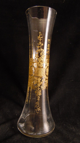 Vase cristal dorure - vase,