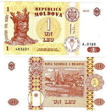 Moldovie MOLDOVA Billet 1 LEU 2010 PNL NEUF UNC