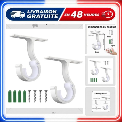 Supports tringle rideaux - tringle, à