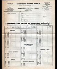 MARQUETTE-lez-LILLE (59) MACHINES AGRICOLES & TRACTEURS MASSEY-HARRIS en 1946