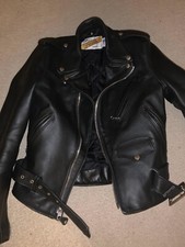 Classic Perfecto 618 Steerhide Leather Motorcycle Jacket (Size 36)