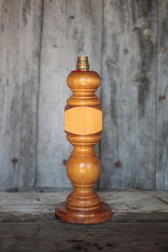 Lampe bois pied - pied, de