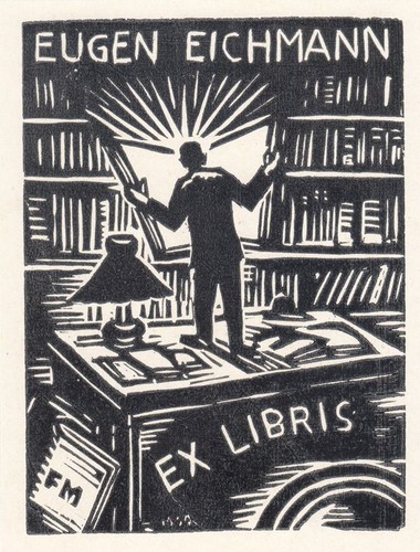 Exlibris plaque livre - livre, en